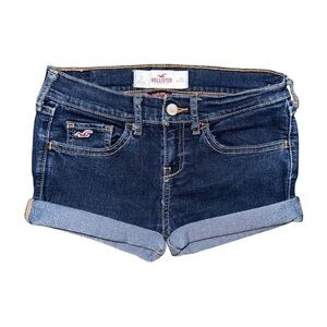 Hollister Dark Blue Jean Shorts